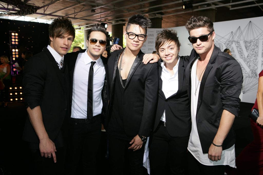 The Collective arrive at the ARIA Awards, Sydney Entertainment Centre in Sydney, Thursday, Nov. 29, 2012. The Australian Recording Industry Association Music Awards is an annual series of awards nights celebrating the Australian music industry. This is the 26th ARIA Awards. (AAP Image/Gaye Gerard) NO ARCHIVING The Collective arrive at the ARIA Awards, Sydney Entertainment Centre in Sydney, Thursday, Nov. 29, 2012. The Australian Recording Industry Association Music Awards is an annual series of awards nights celebrating the Australian music industry. This is the 26th ARIA Awards. (AAP Image/Gaye Gerard) NO ARCHIVING